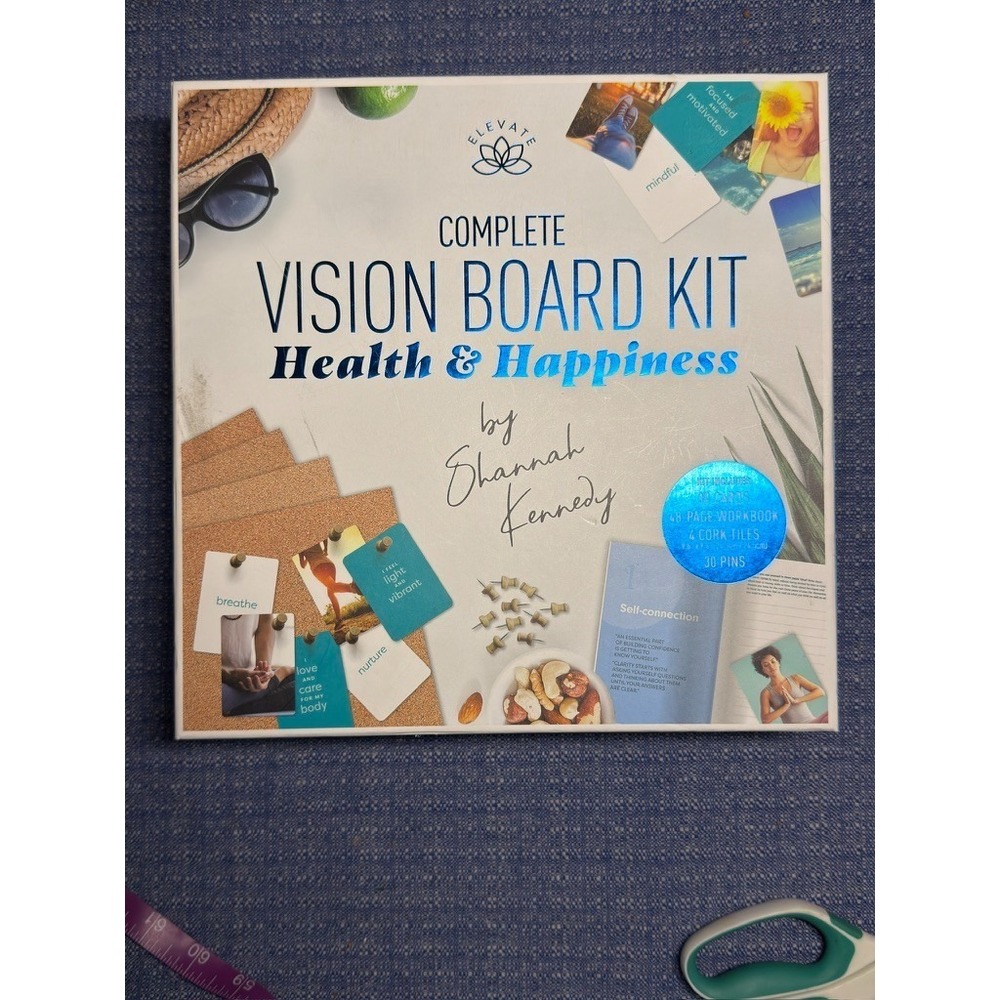 Hinkler Elevate Health Happiness Vision Board Kit Shannah Kennedy Workbook Cards